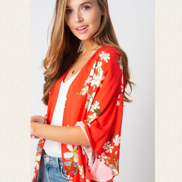 🔥 LAST 1!🔥 SMALL Marlee Floral Print Kimono - Picture 4 of 8